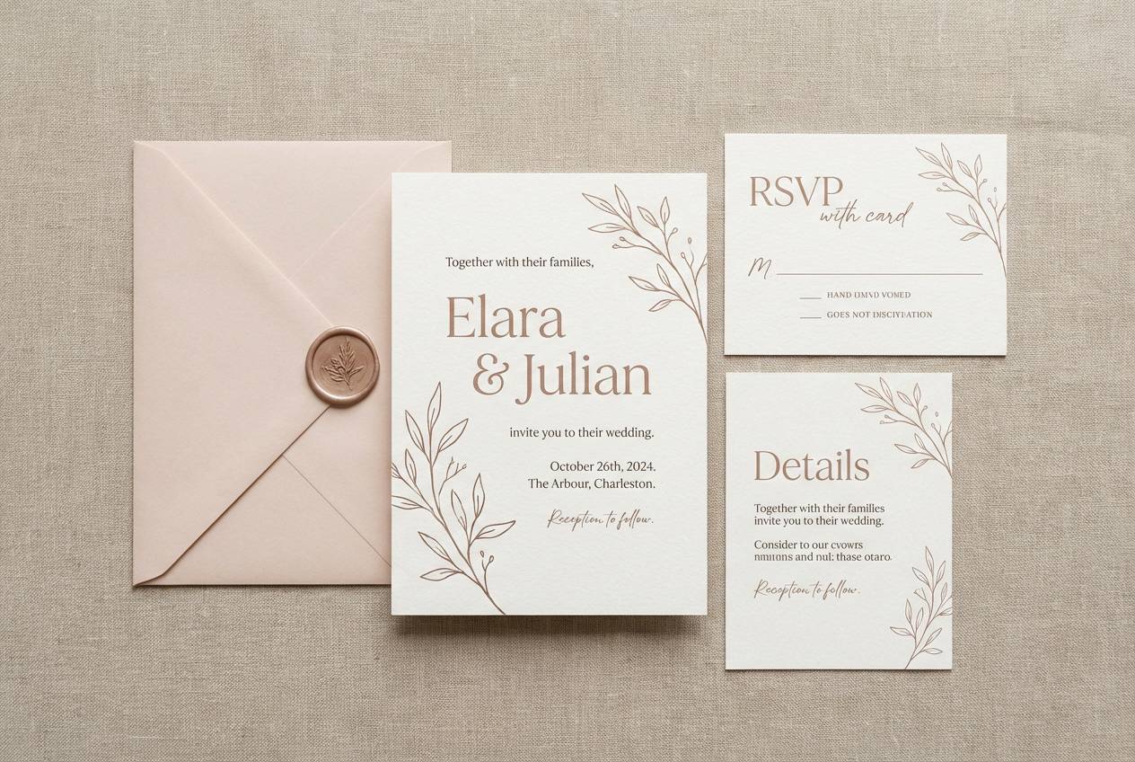 wedding invitation suite