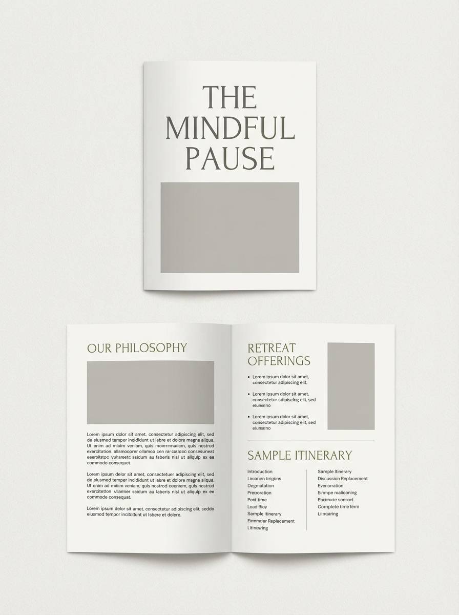 wellness brochure layout