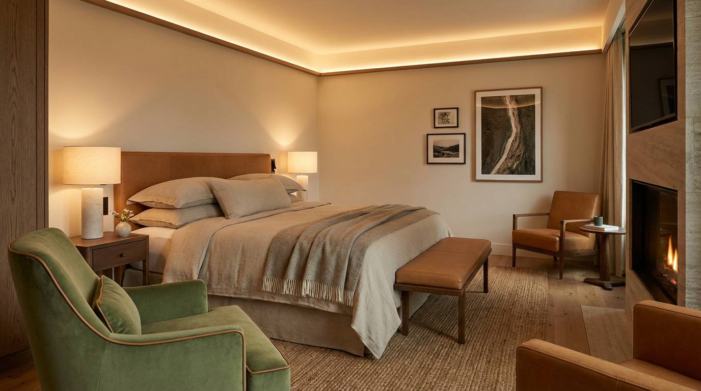 boutique hotel room colors