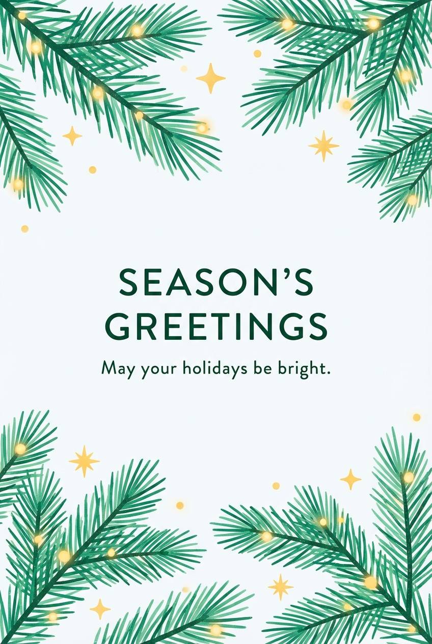 winter greeting card