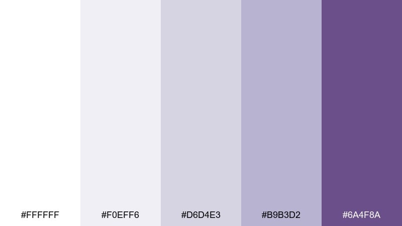 winter orchid color palette with hex codes
