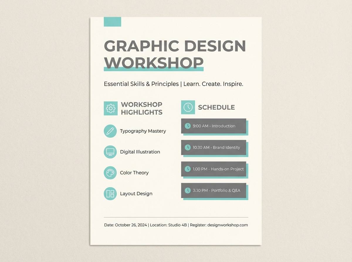 workshop flyer layout