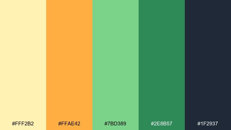 zestful classroom color palette with hex codes
