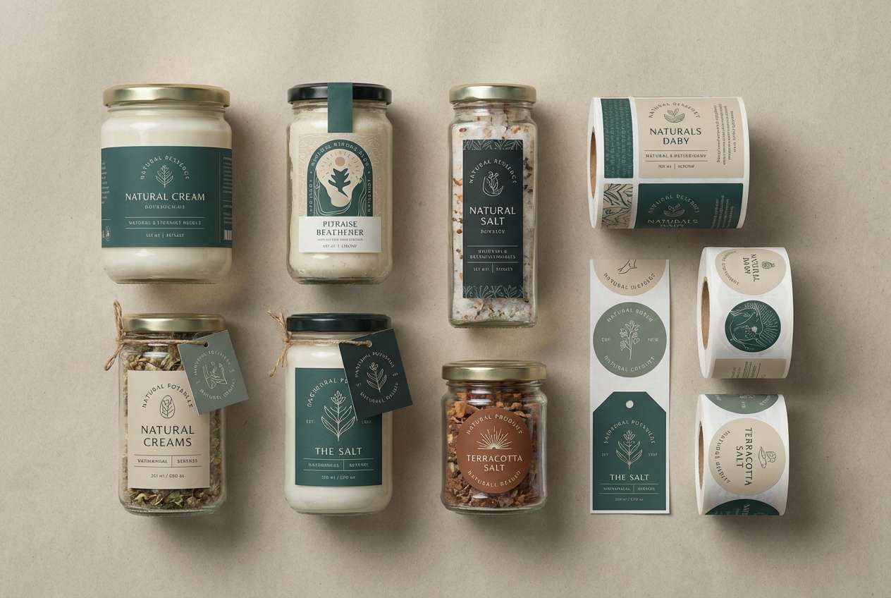 craft labels studio shot