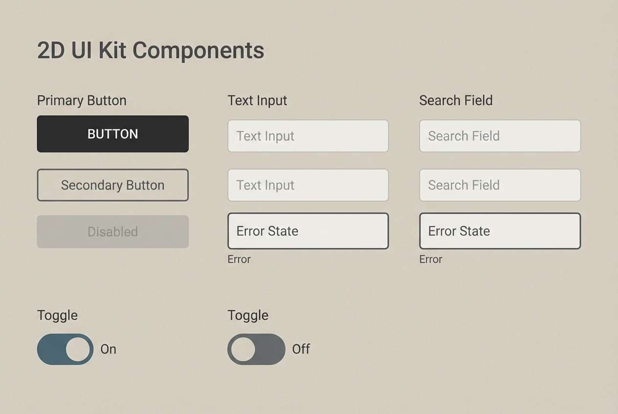 minimal grunge ui kit