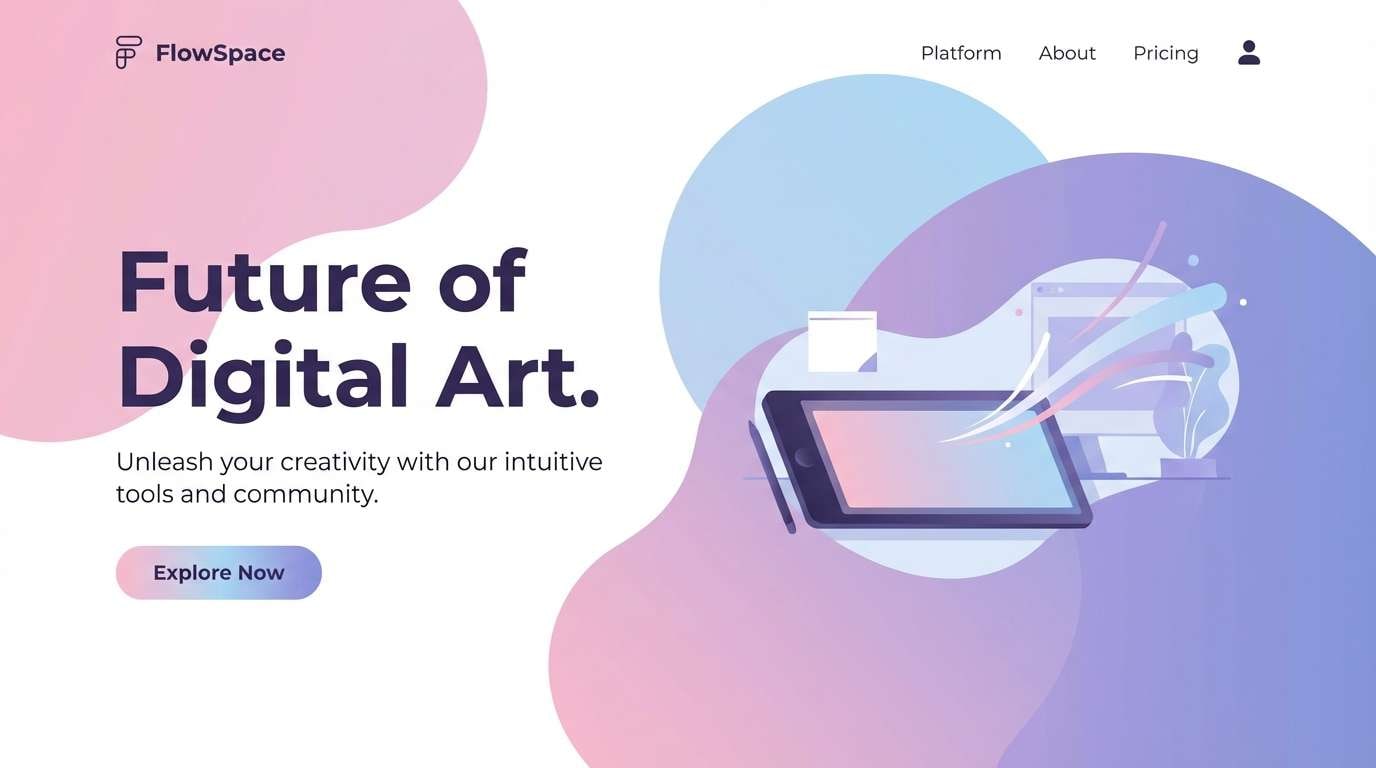 pastel ui hero gradient
