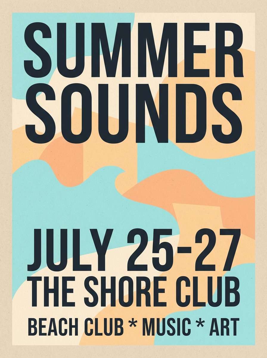 summer event flyer design