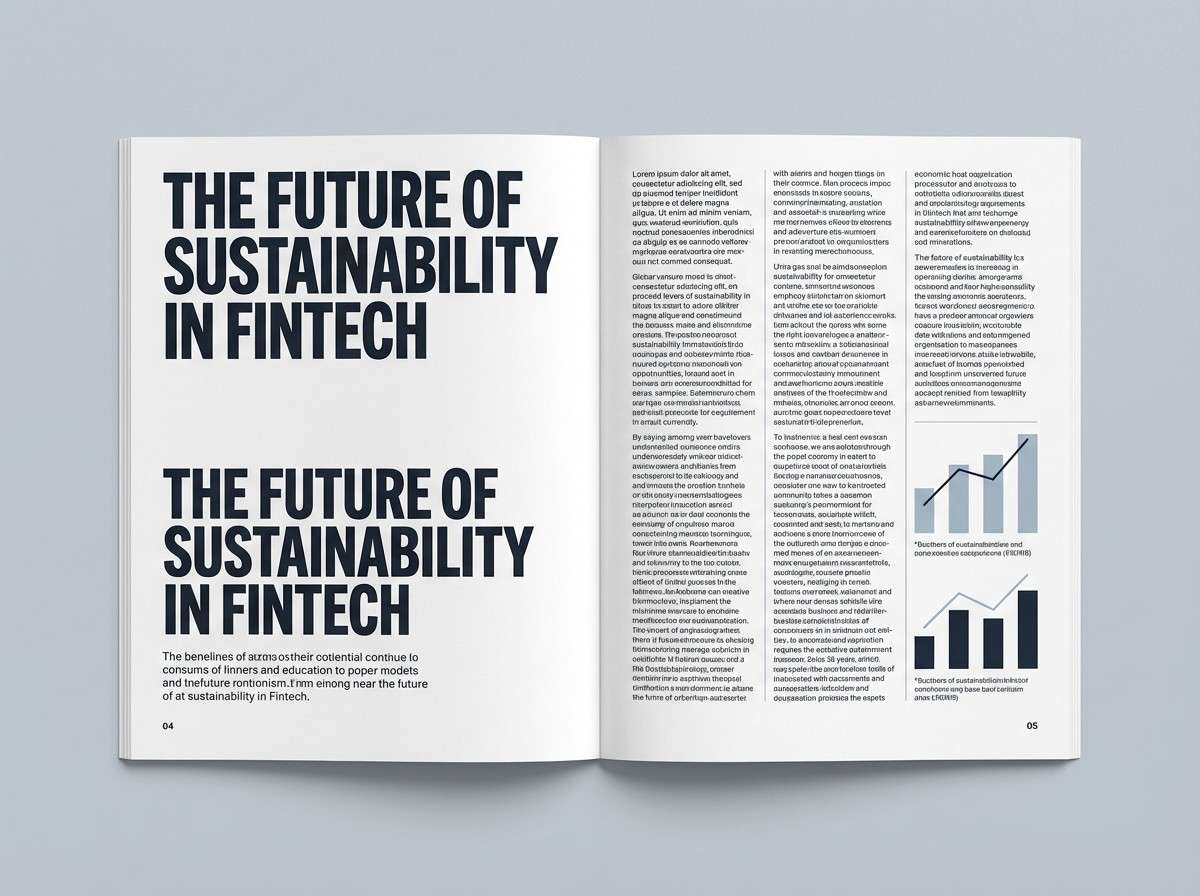 gray editorial layout spread