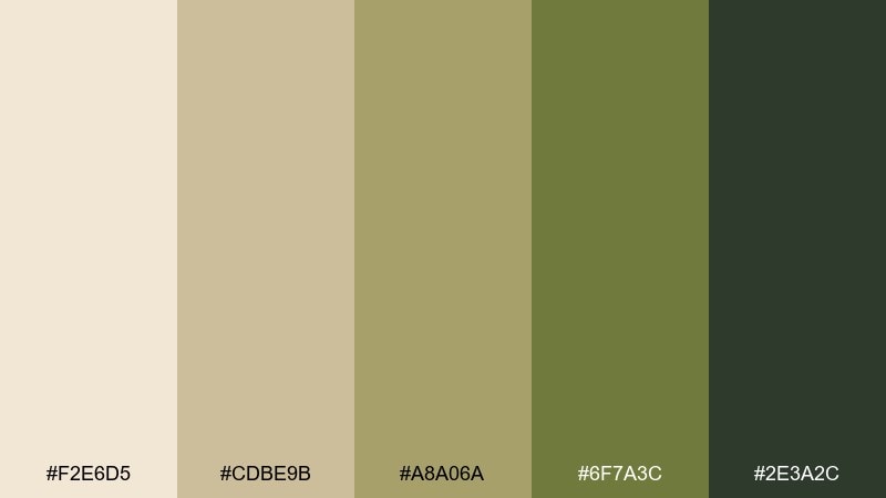 acacia shade savannah color palette with hex codes