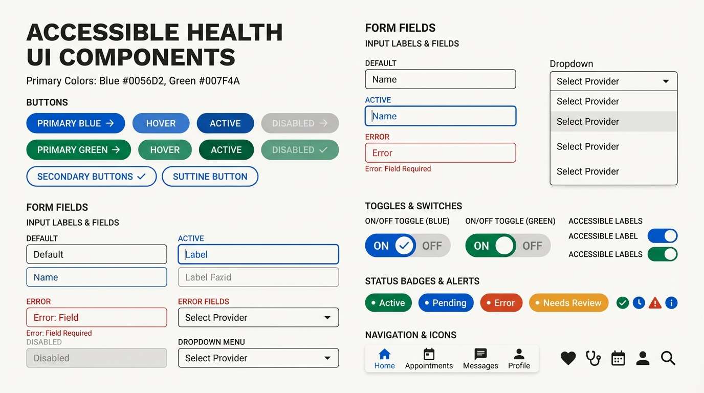 accessible healthcare ui kit