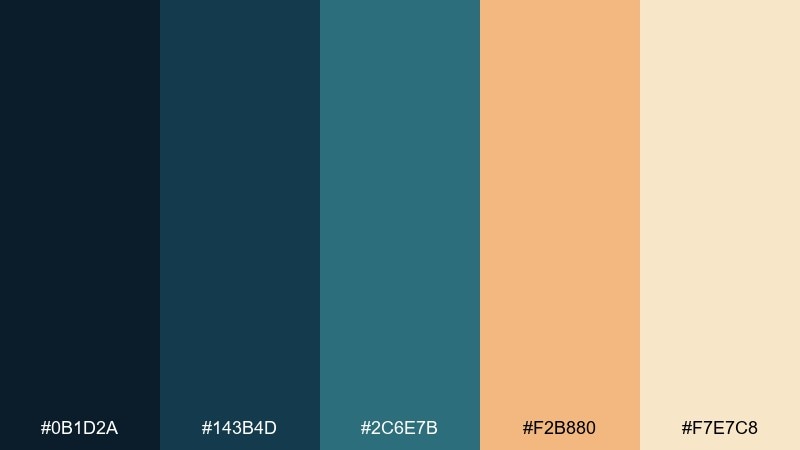 afterstorm sunrise thunderstorm color palette with hex codes