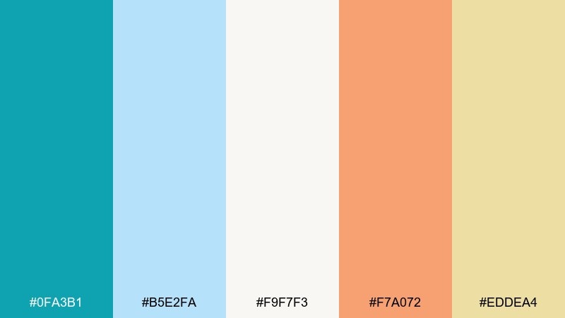 agave breeze fiesta color palette with hex codes