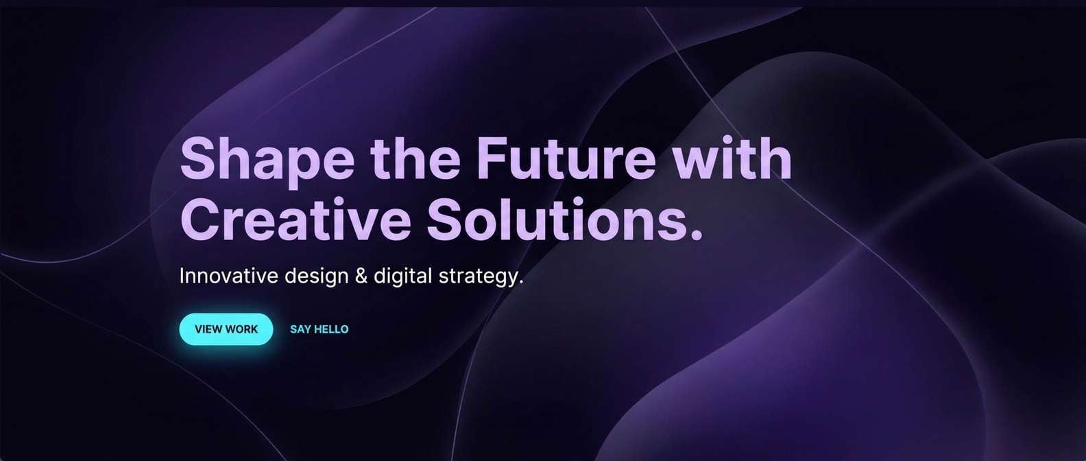 lavender agency hero section