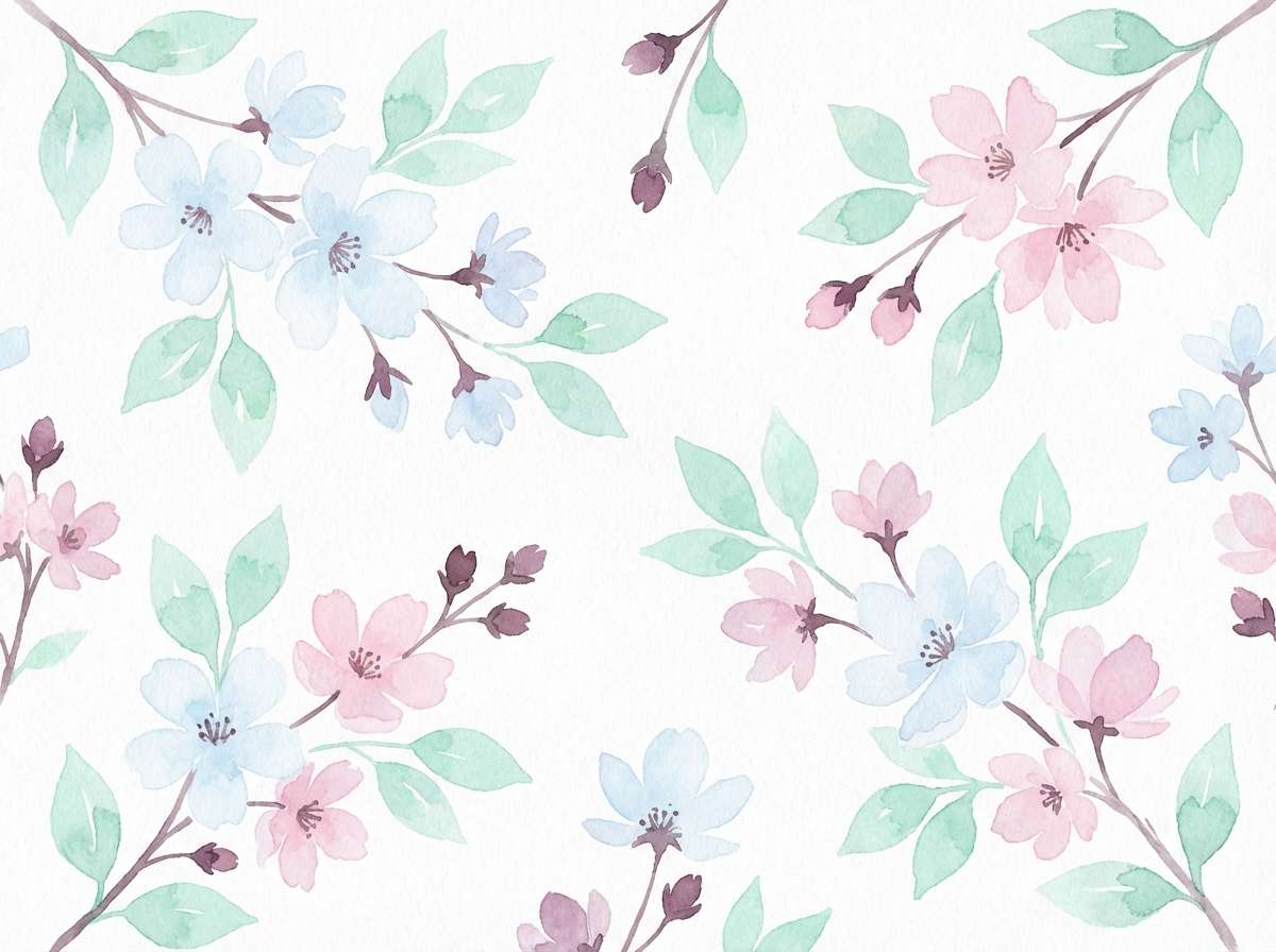 watercolor spring florals