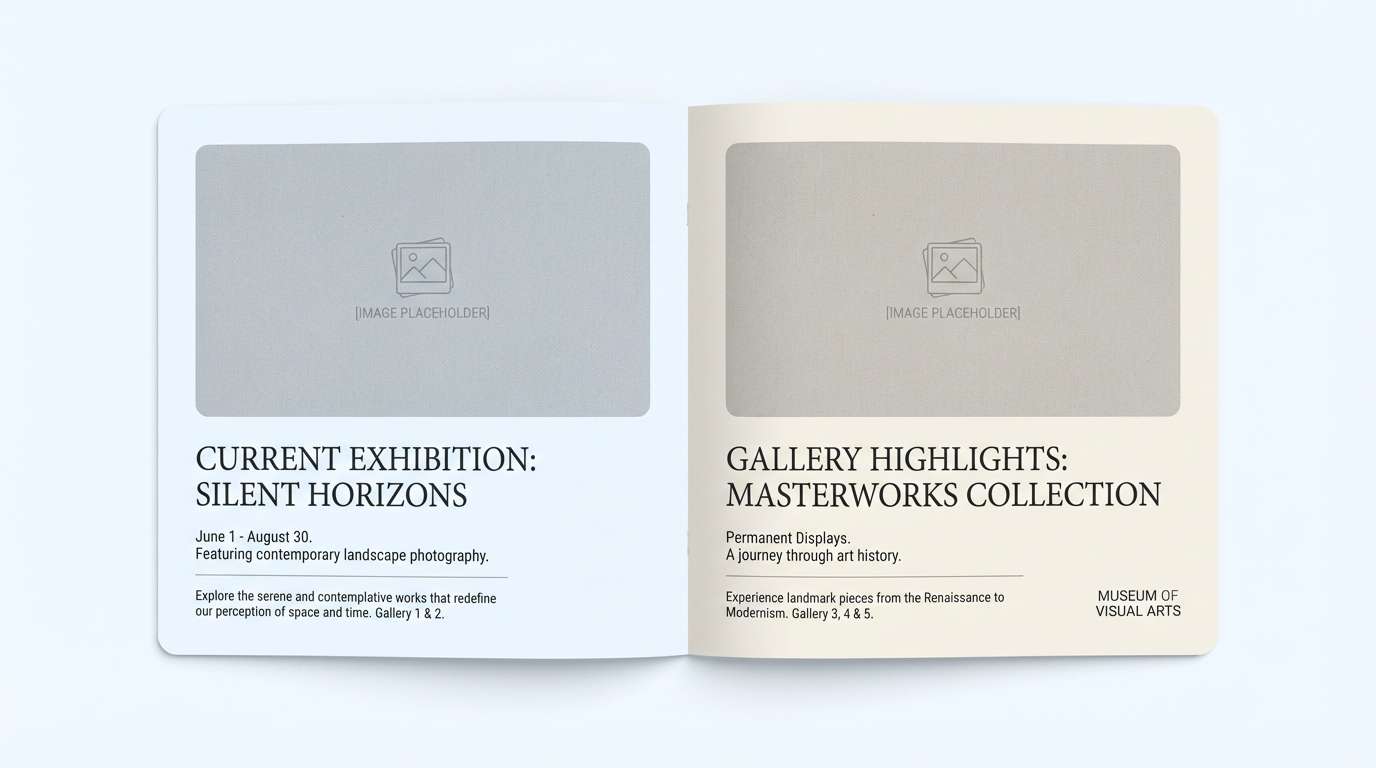 gallery brochure layout