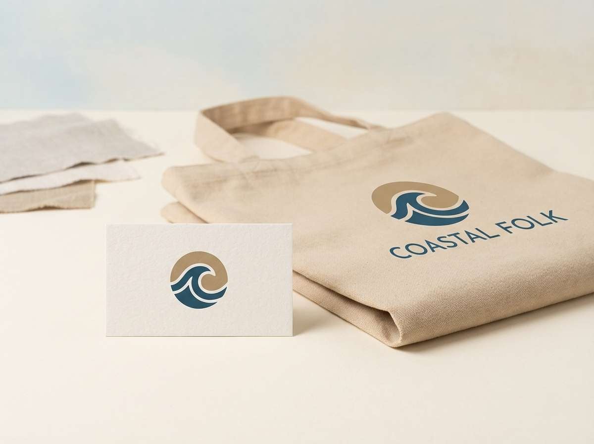 coastal branding mockup