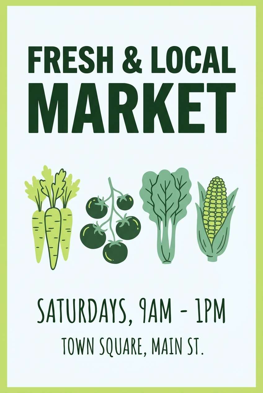 farmers market flyer