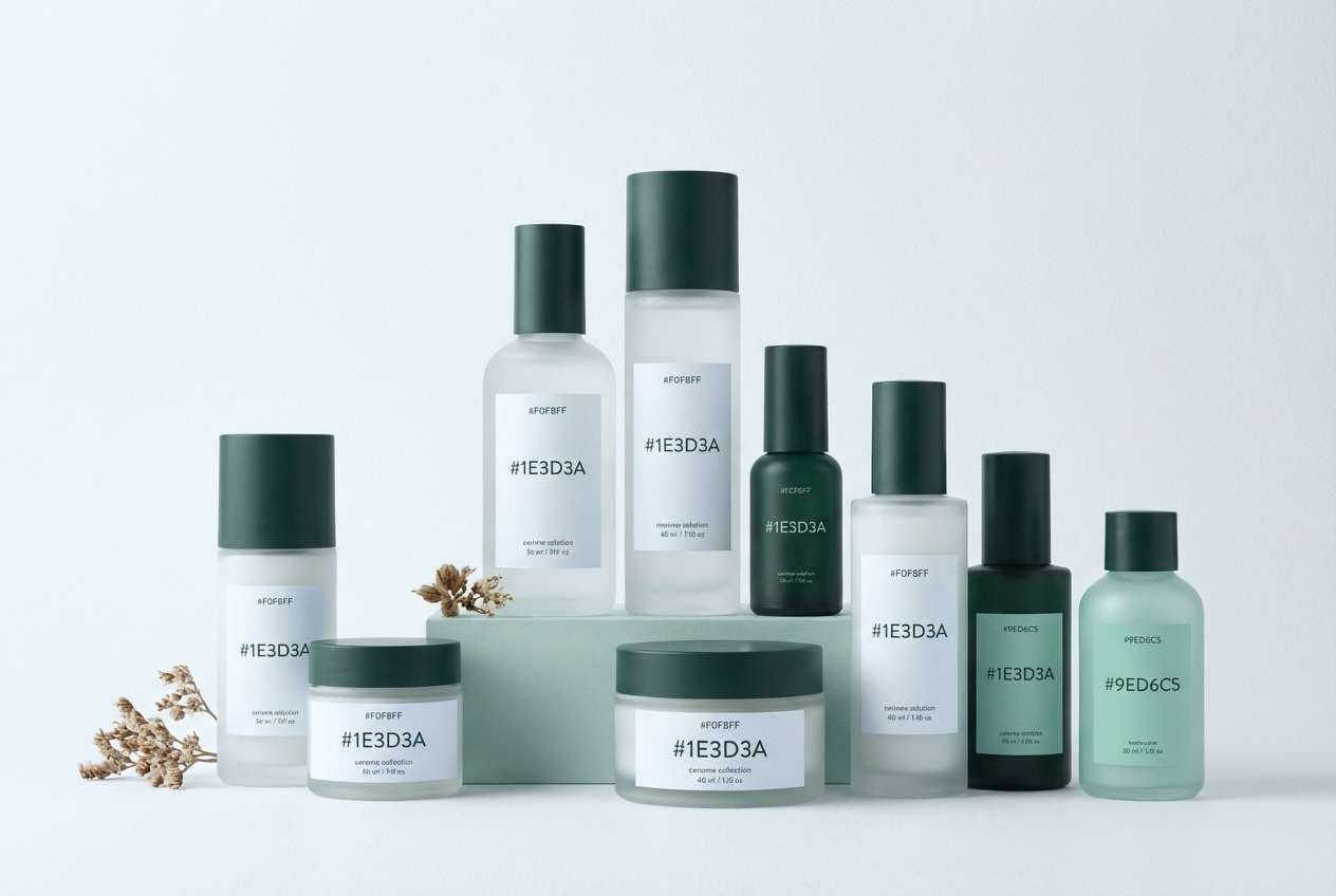 mint skincare packaging