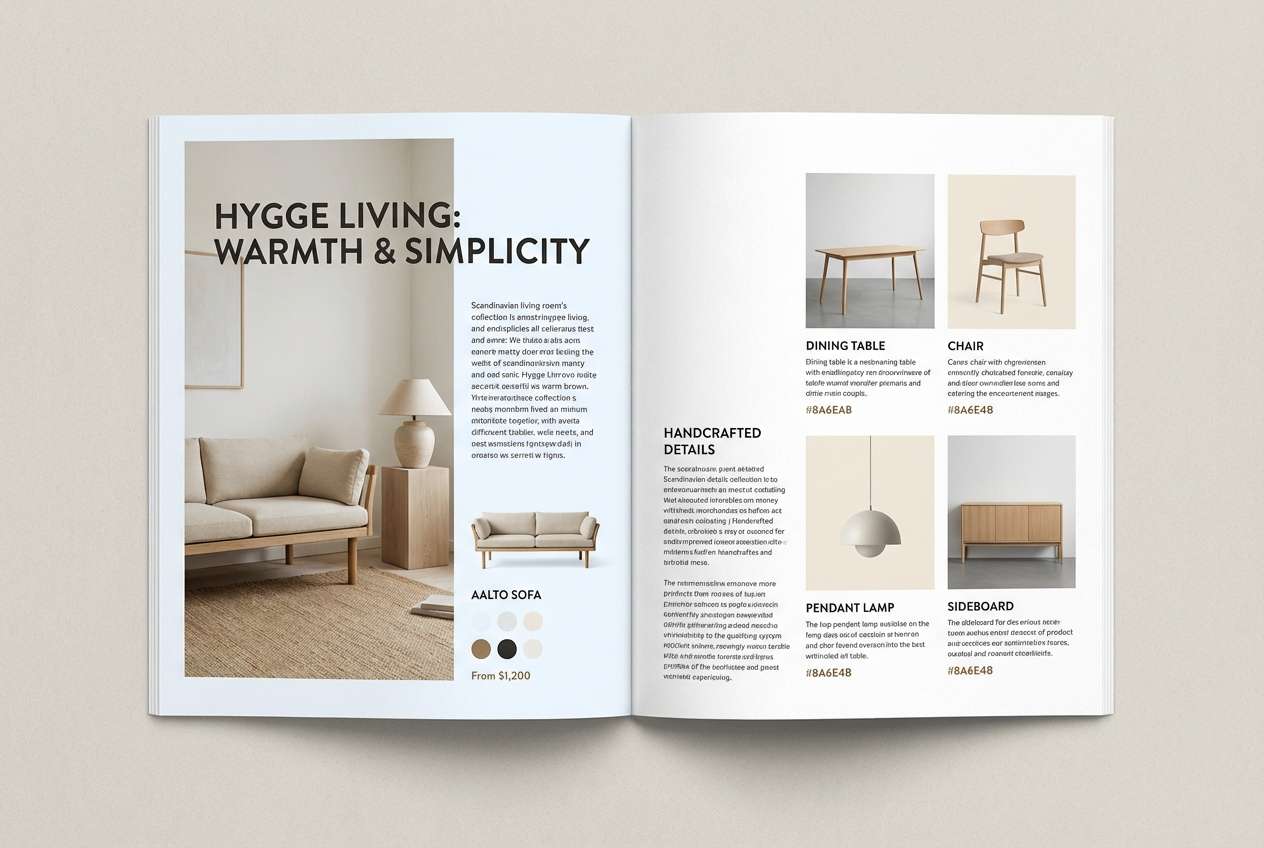 scandi catalog layout