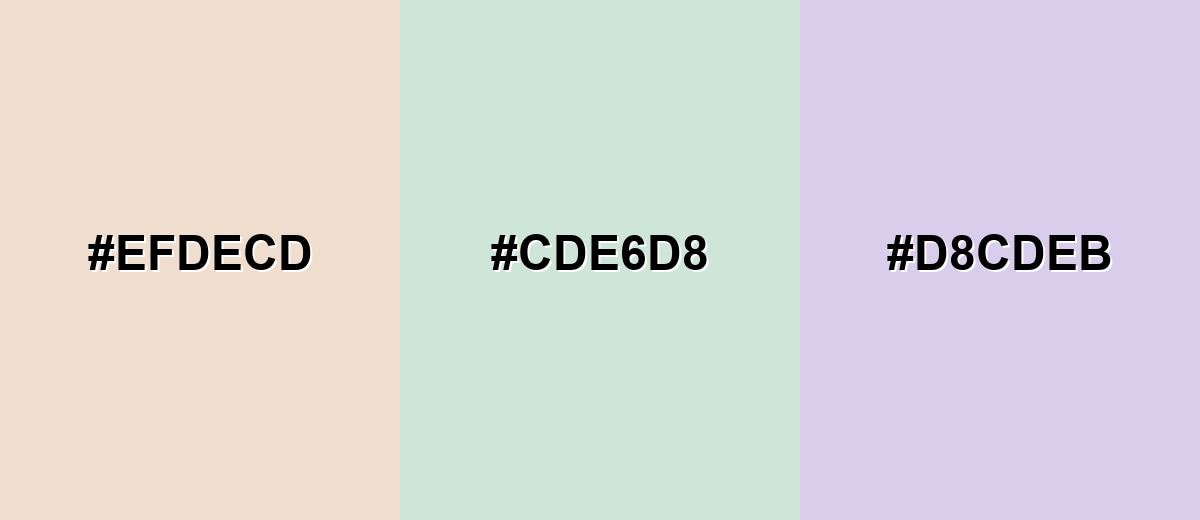 triadic combinations of almond-color