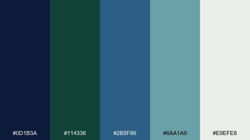alpine dusk color palette with hex codes