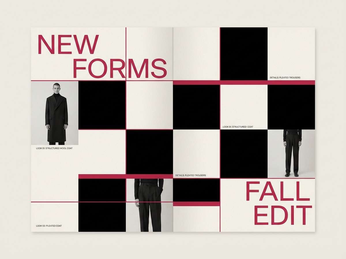 fashion lookbook spread