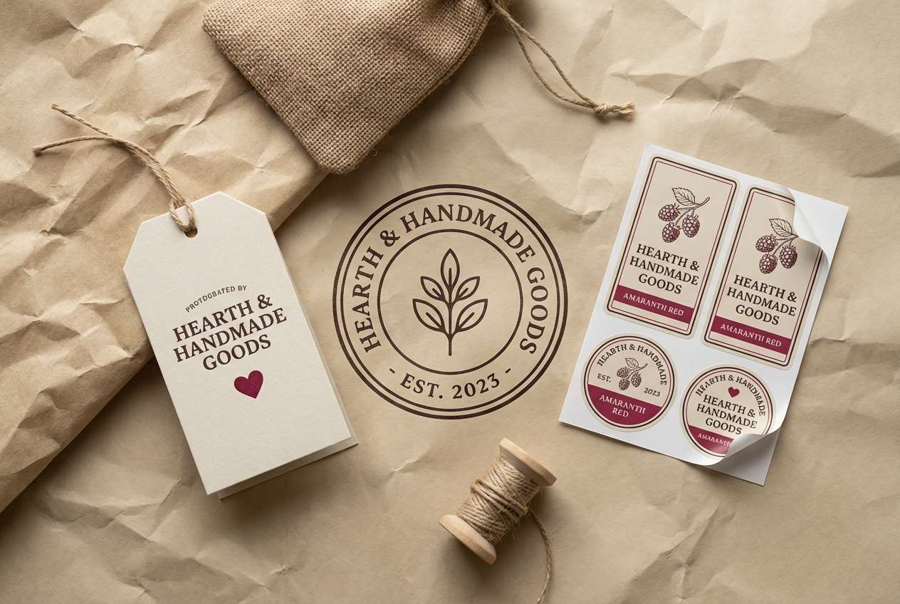 handmade branding mockup