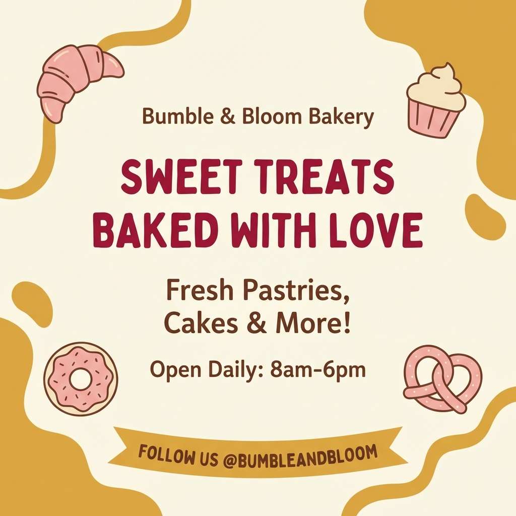 bakery instagram post