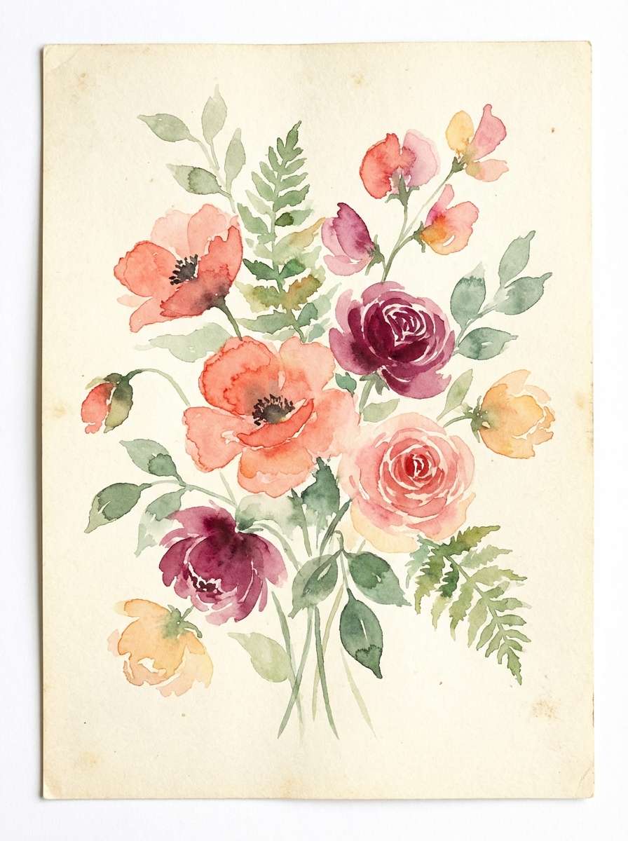 watercolor floral illustration