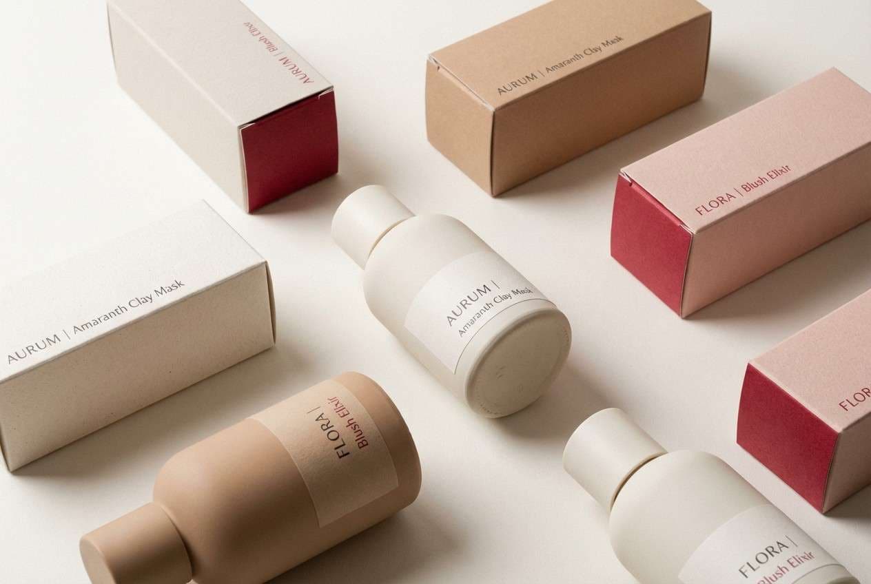 minimal skincare packaging