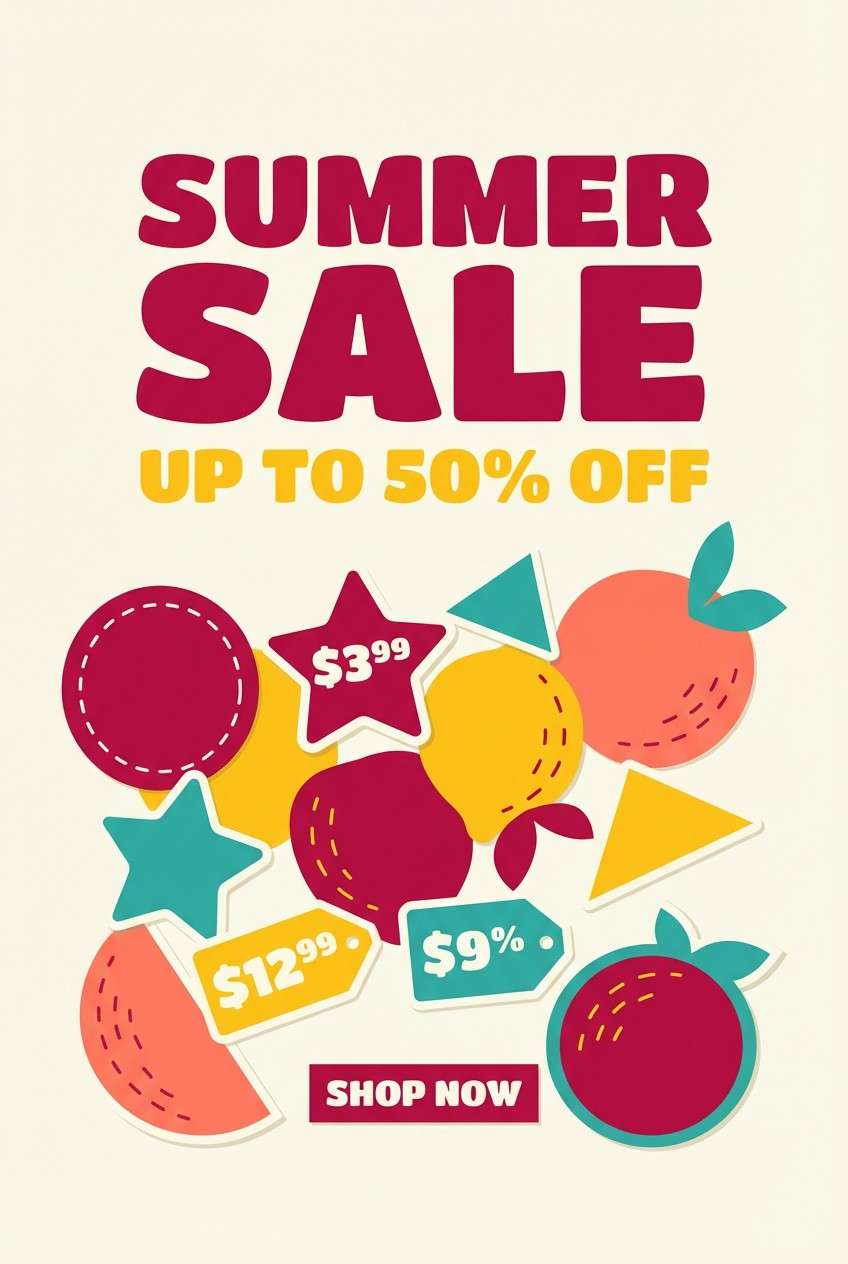 summer sale poster