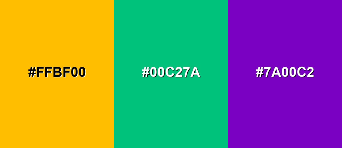 triadic combinations of amber-color