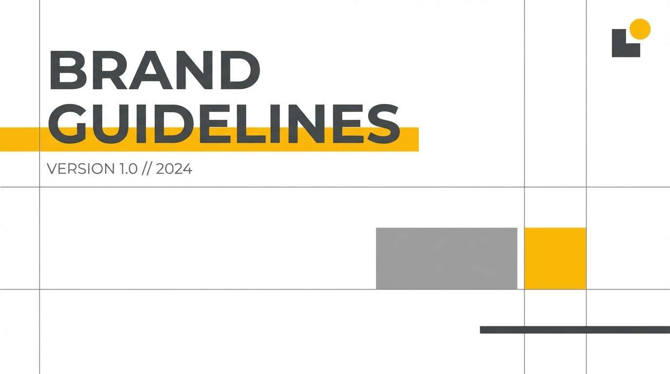 brand guidelines slide cover