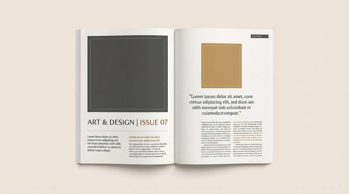 editorial magazine spread