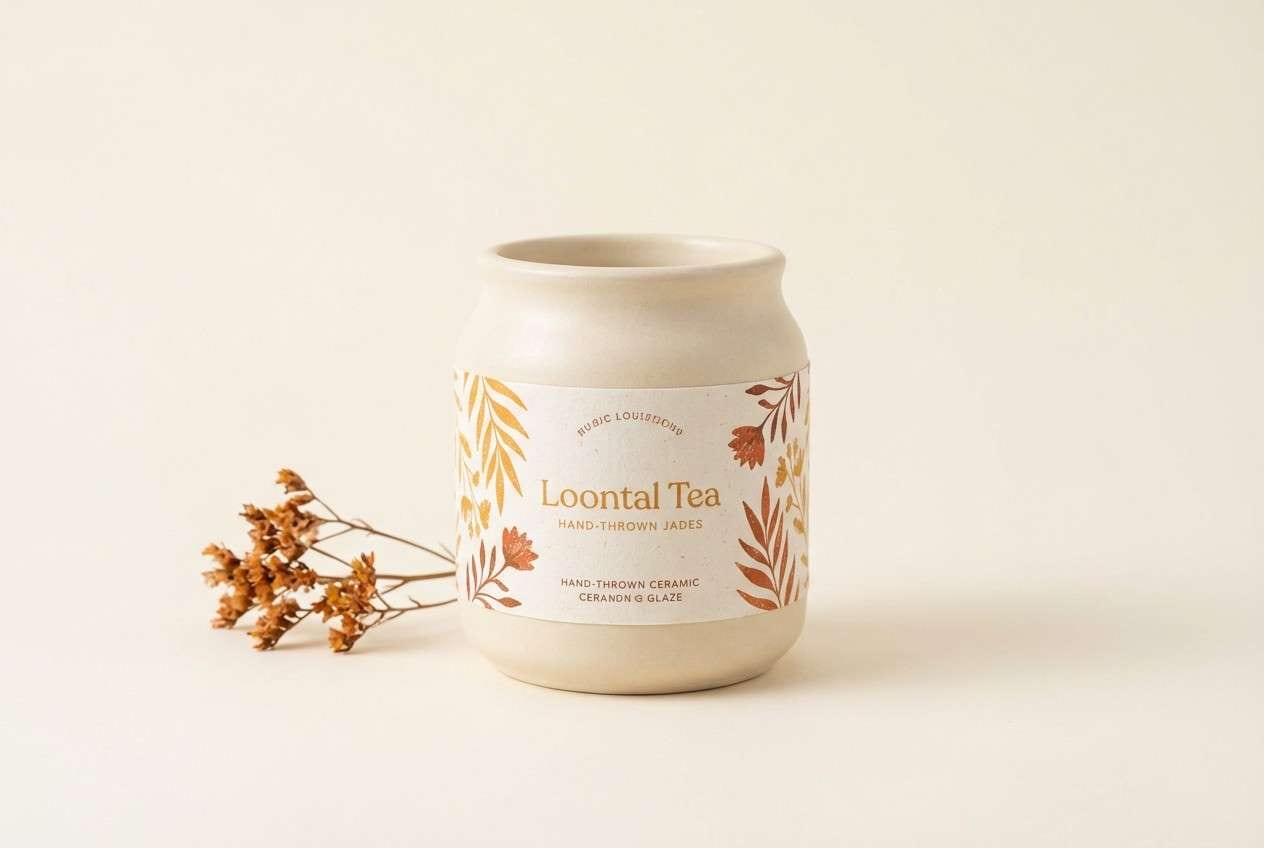 ceramic label studio shot