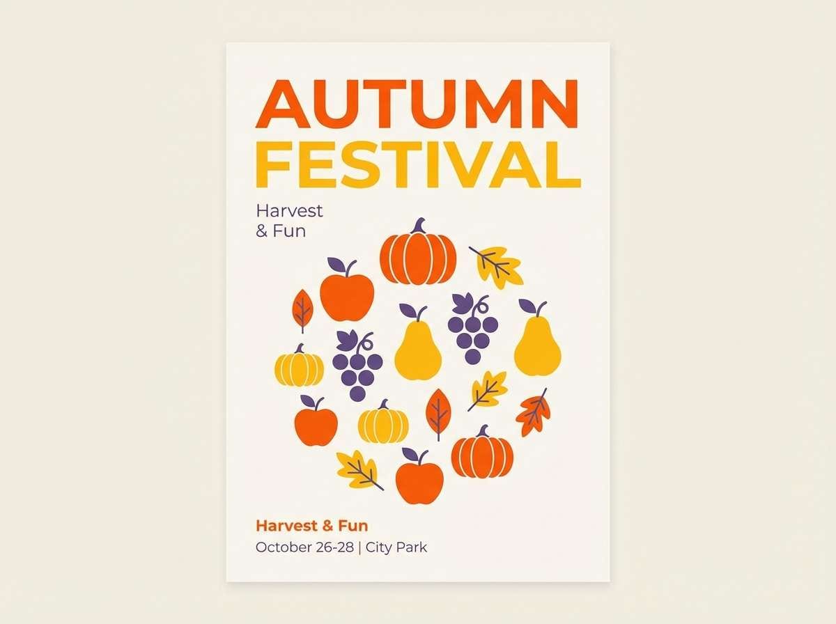 autumn festival flyer