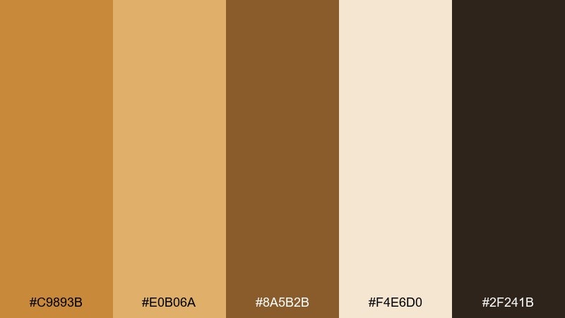 amber soil earth color palette with hex codes