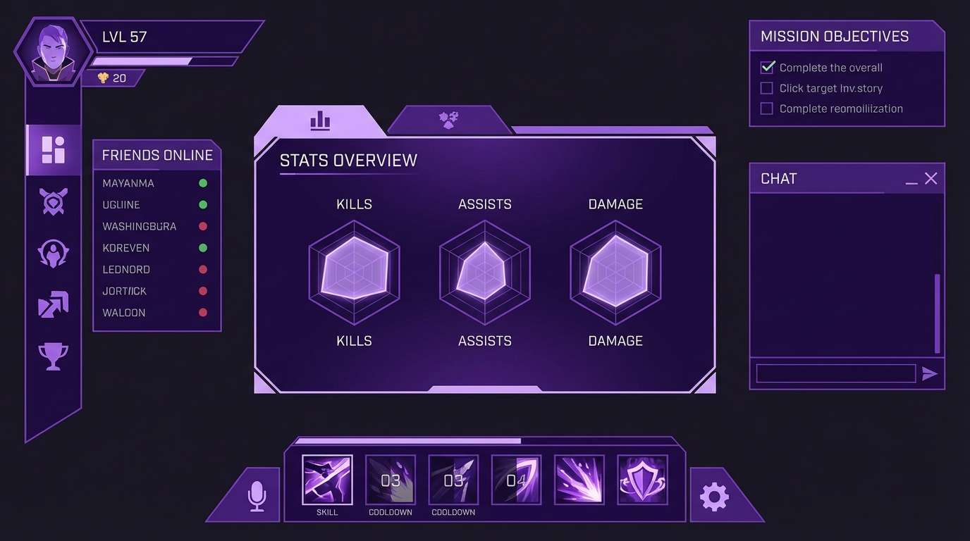 gaming overlay ui
