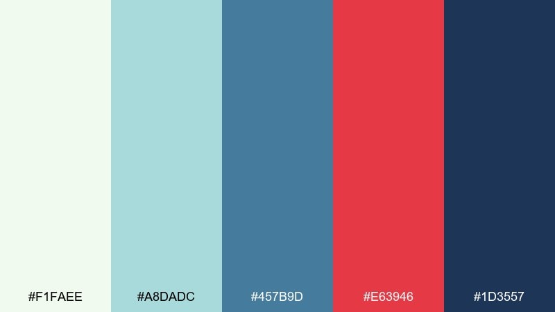 analog polaroid music festival color palette with hex codes