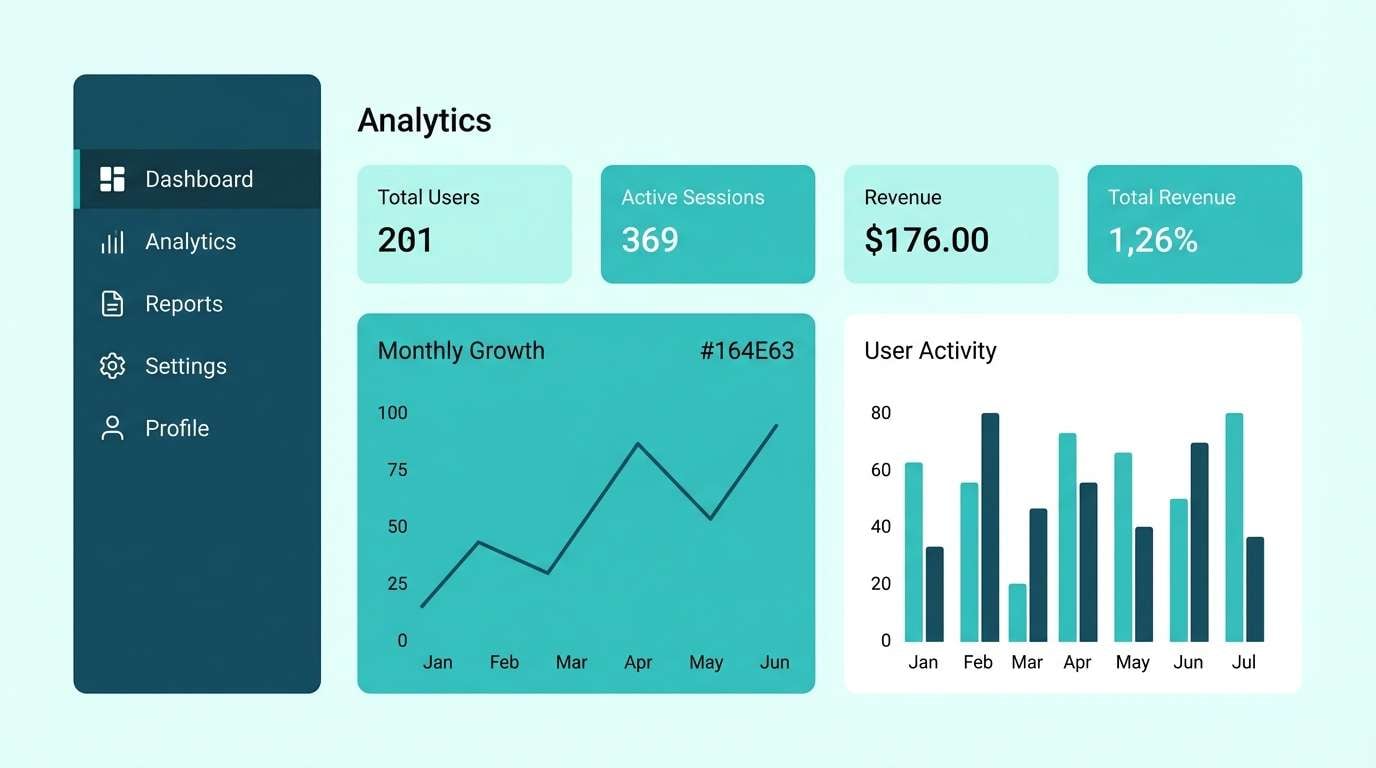 analytics dashboard ui