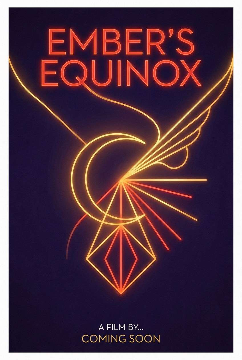 cinematic poster in nightfire tones