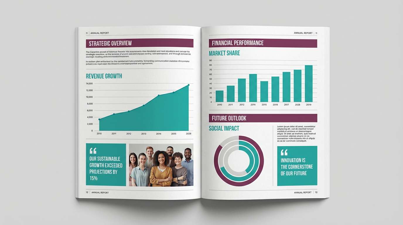 annual report layout