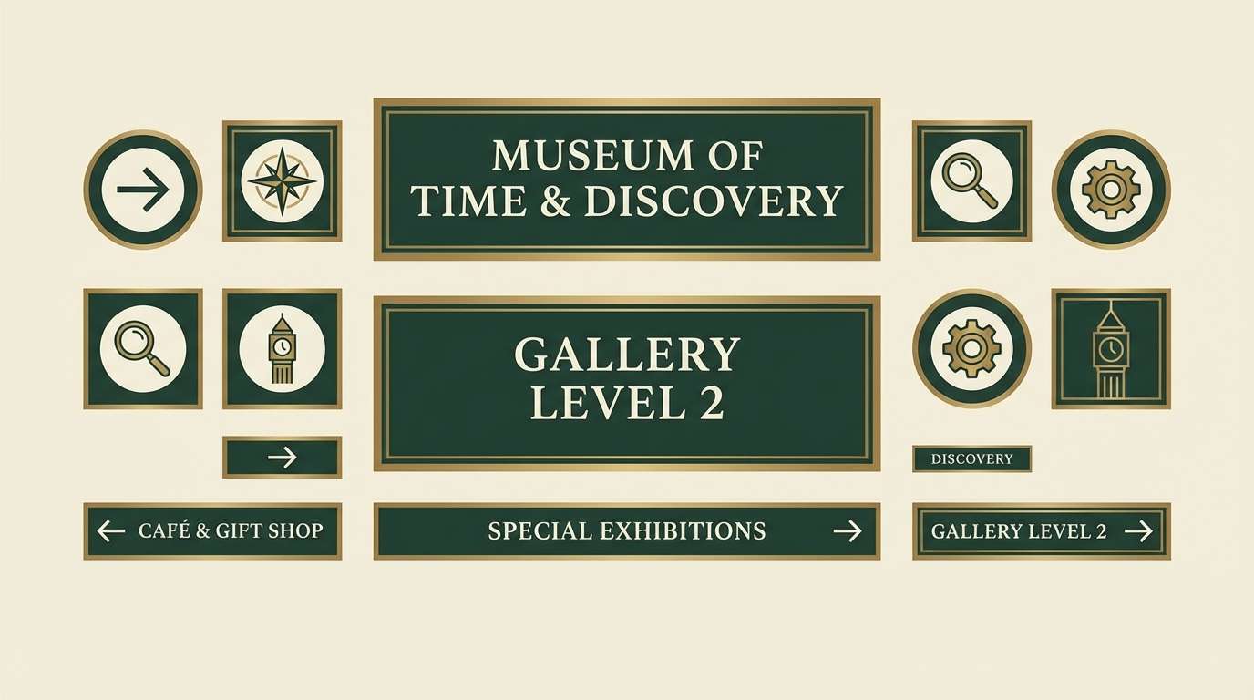museum signage layout