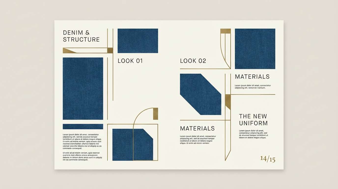 menswear lookbook layout