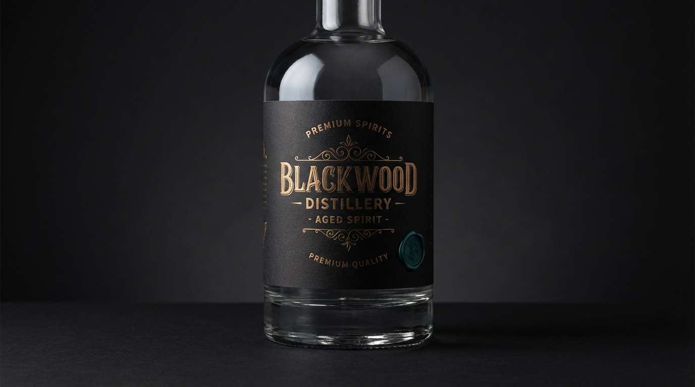 premium spirits label