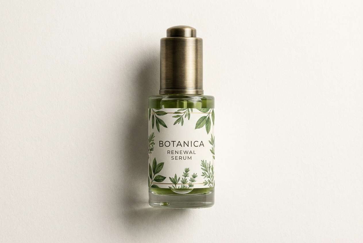 botanical skincare label