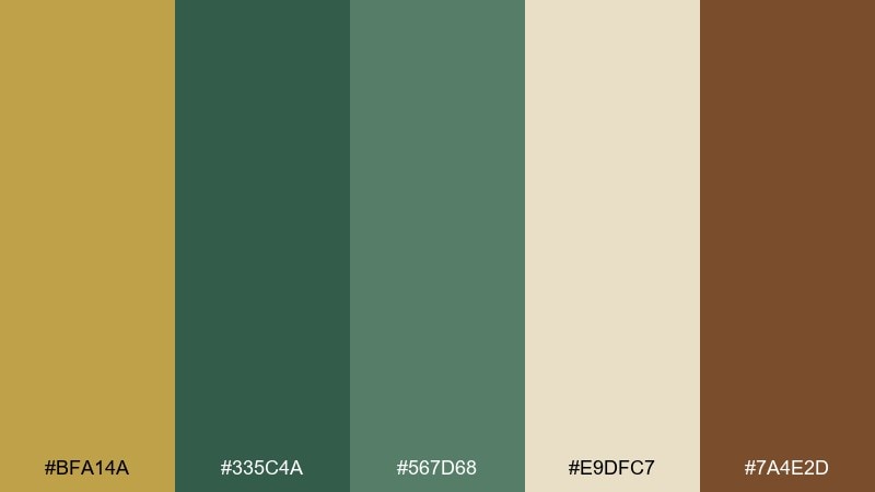 antique brocade color palette with hex codes