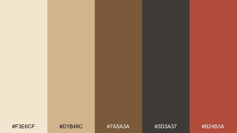 antique parchment tarot card color palette with hex codes