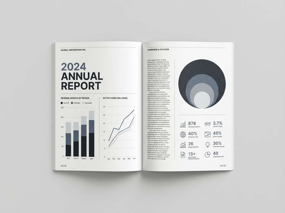 annual report data layout