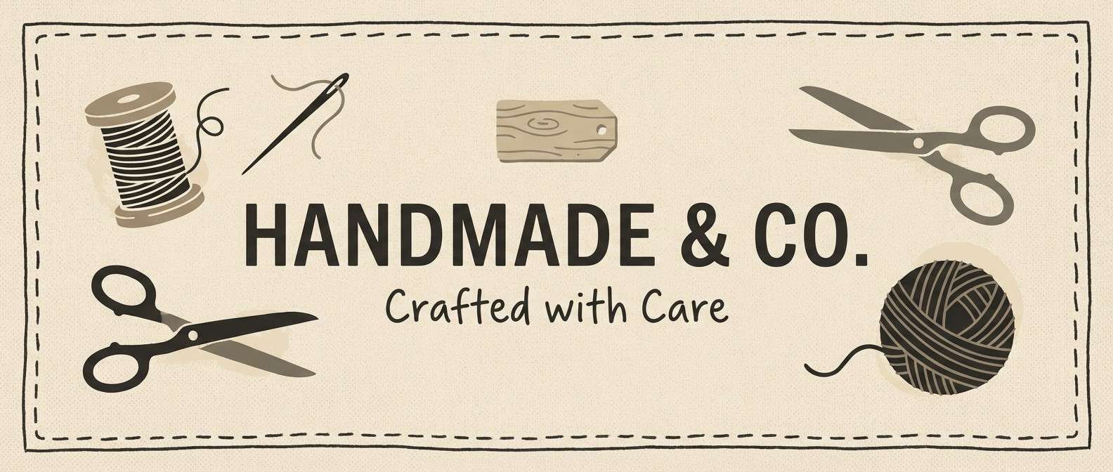 handmade shop banner design